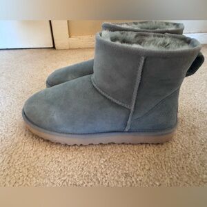 Ugg mini light blue boots size 10